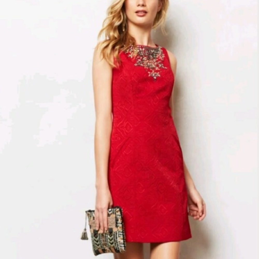 Anthropologie Moulinette Soeurs Brocade Dress - Picture 1 of 7